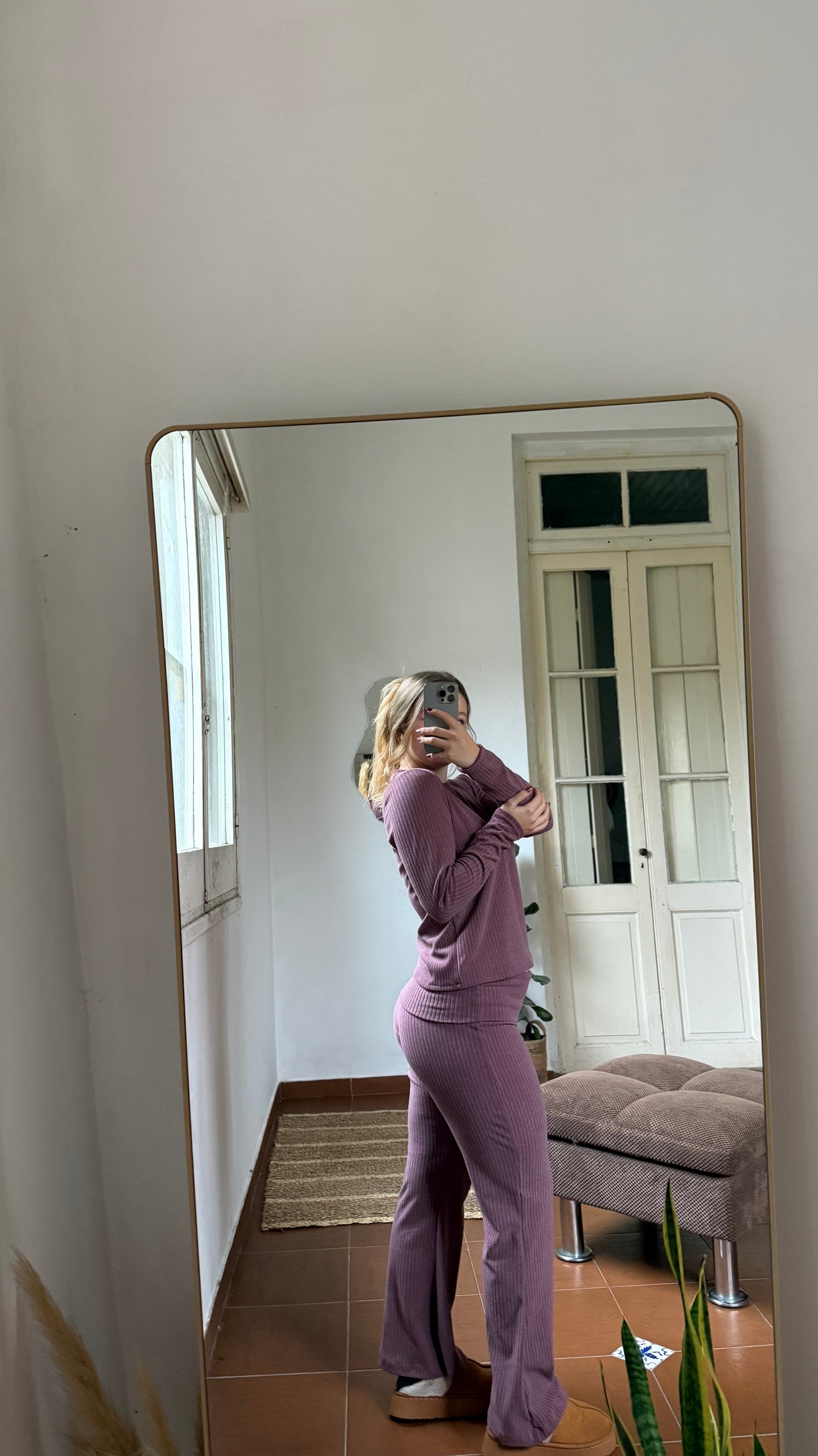 pant cozy bordo