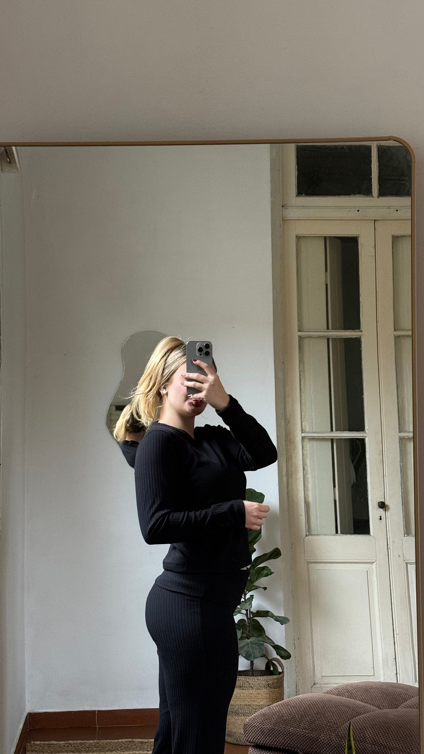 pant cozy negro