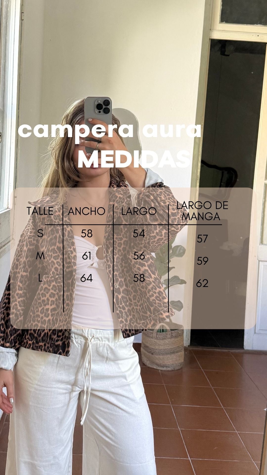 campera aura leopardo