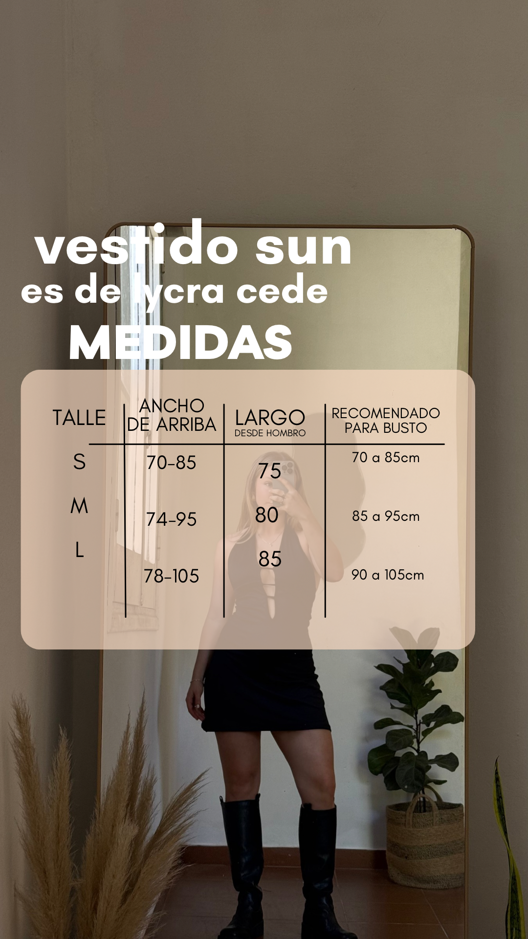 vestido sun negro