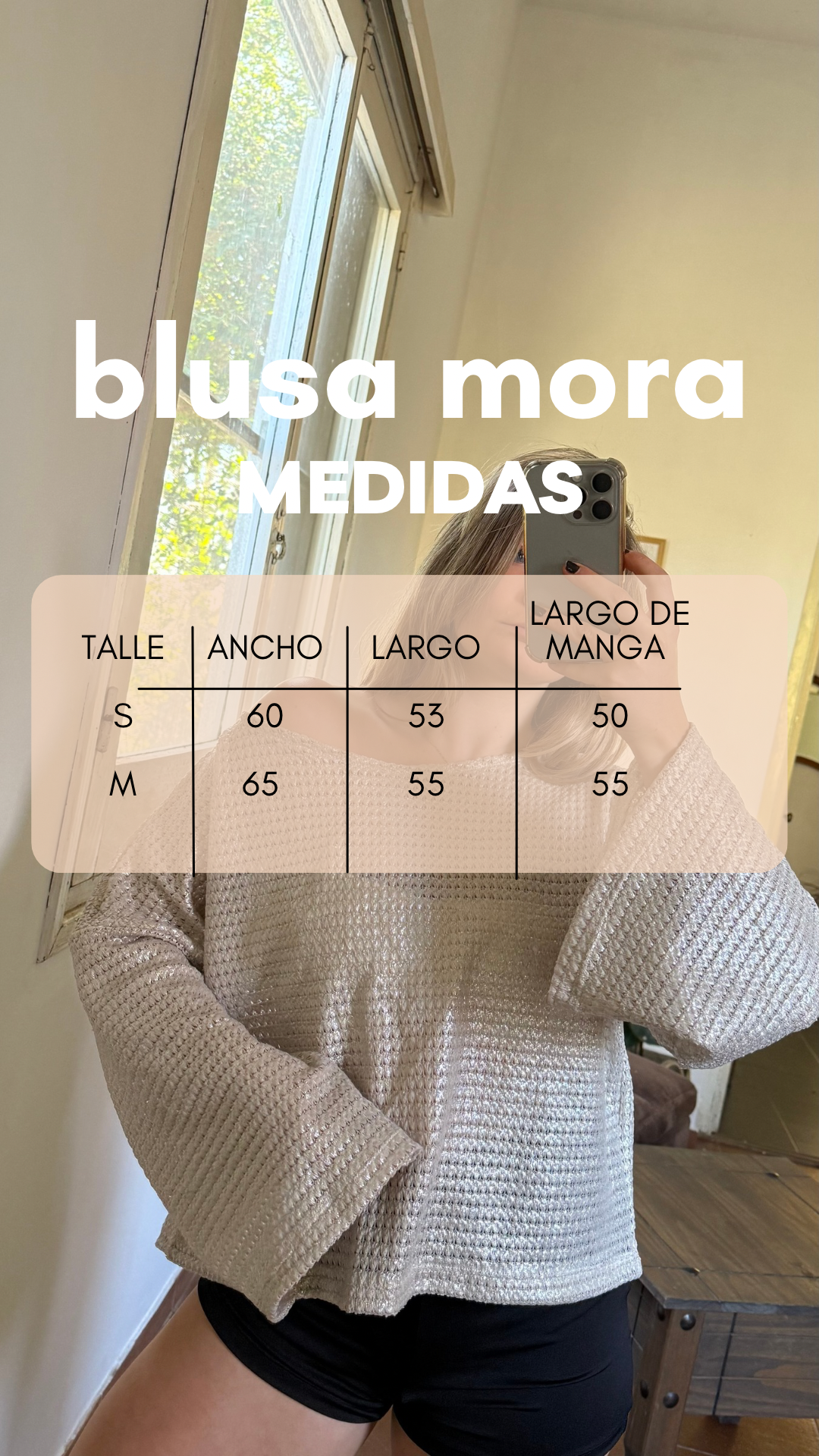 blusa mora metalizada negra