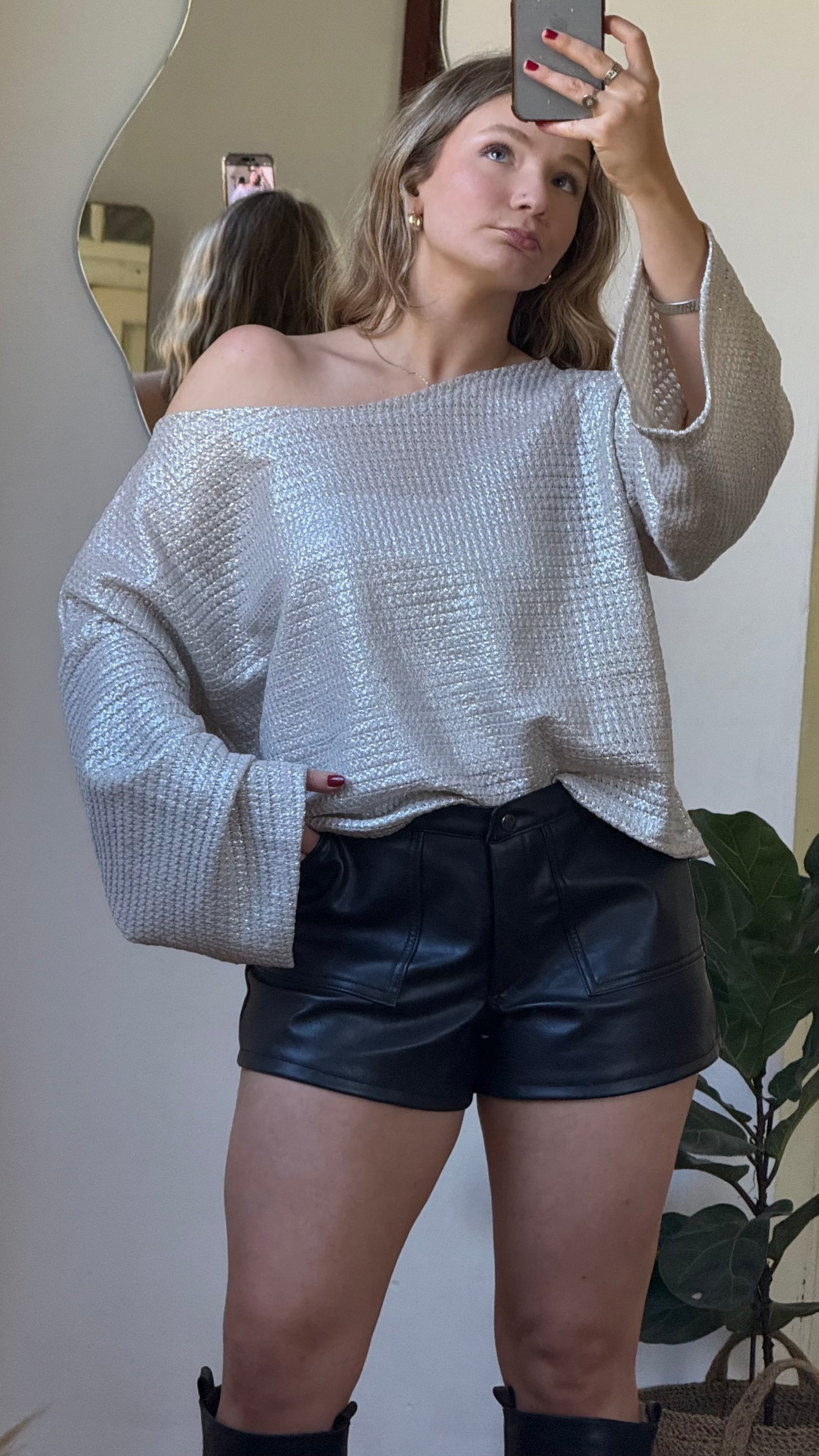 short de ecocuero