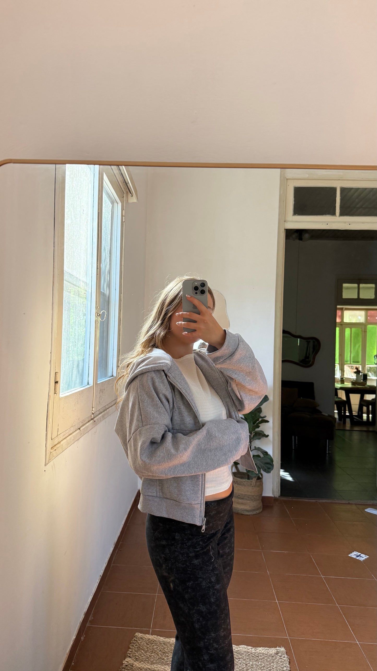 campera lazy gris