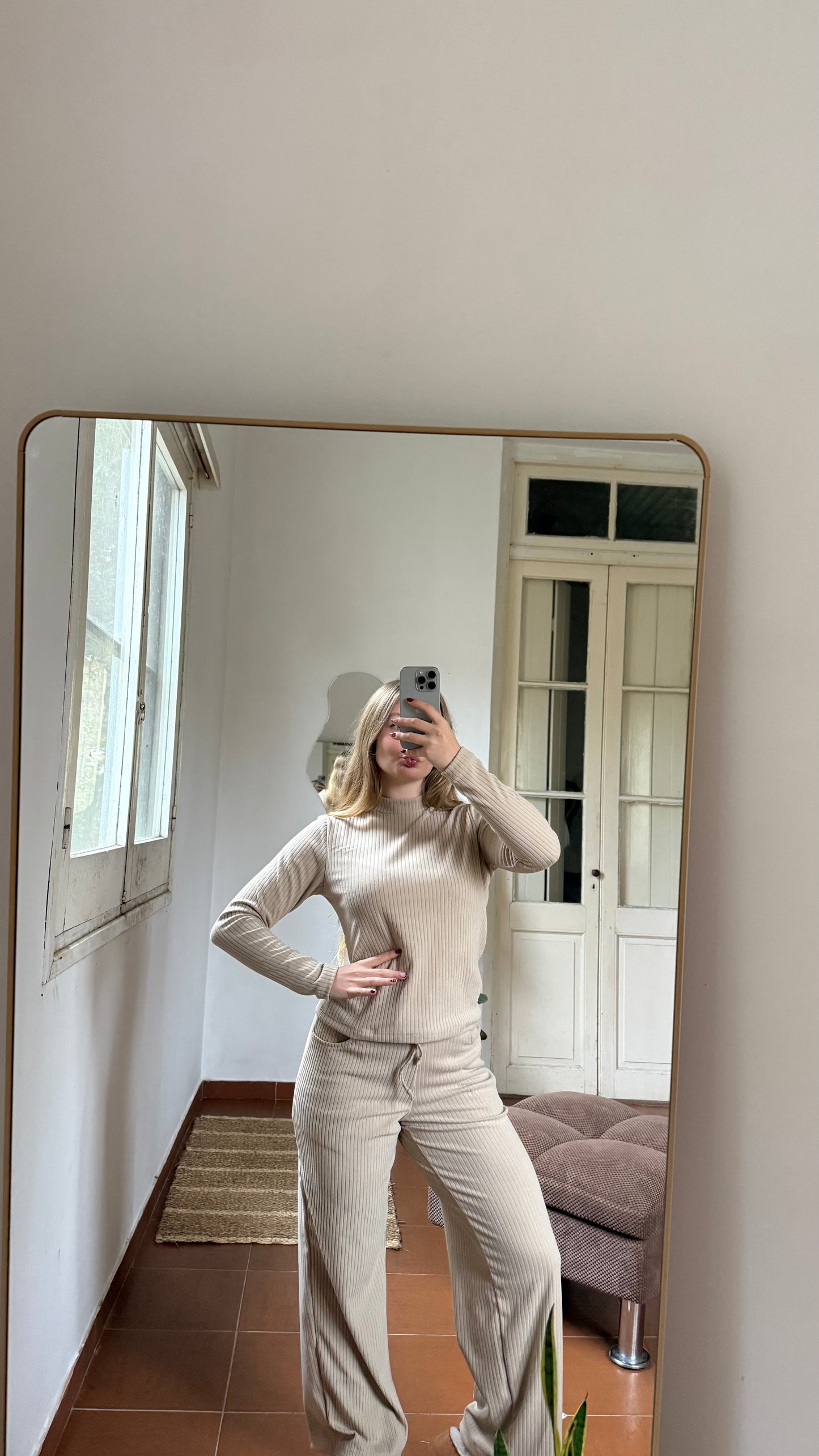 pant basic beige