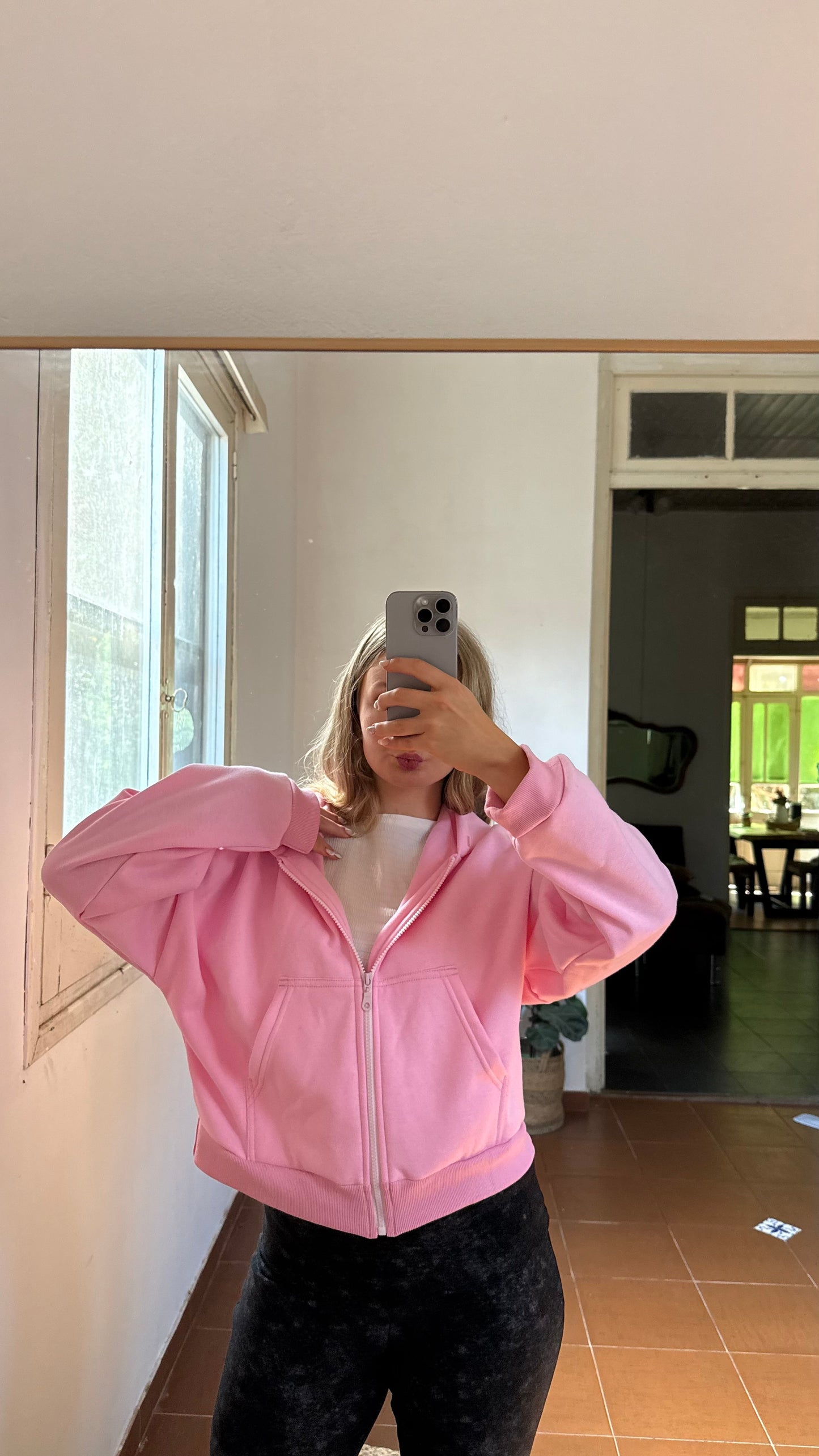 campera lazy rosa