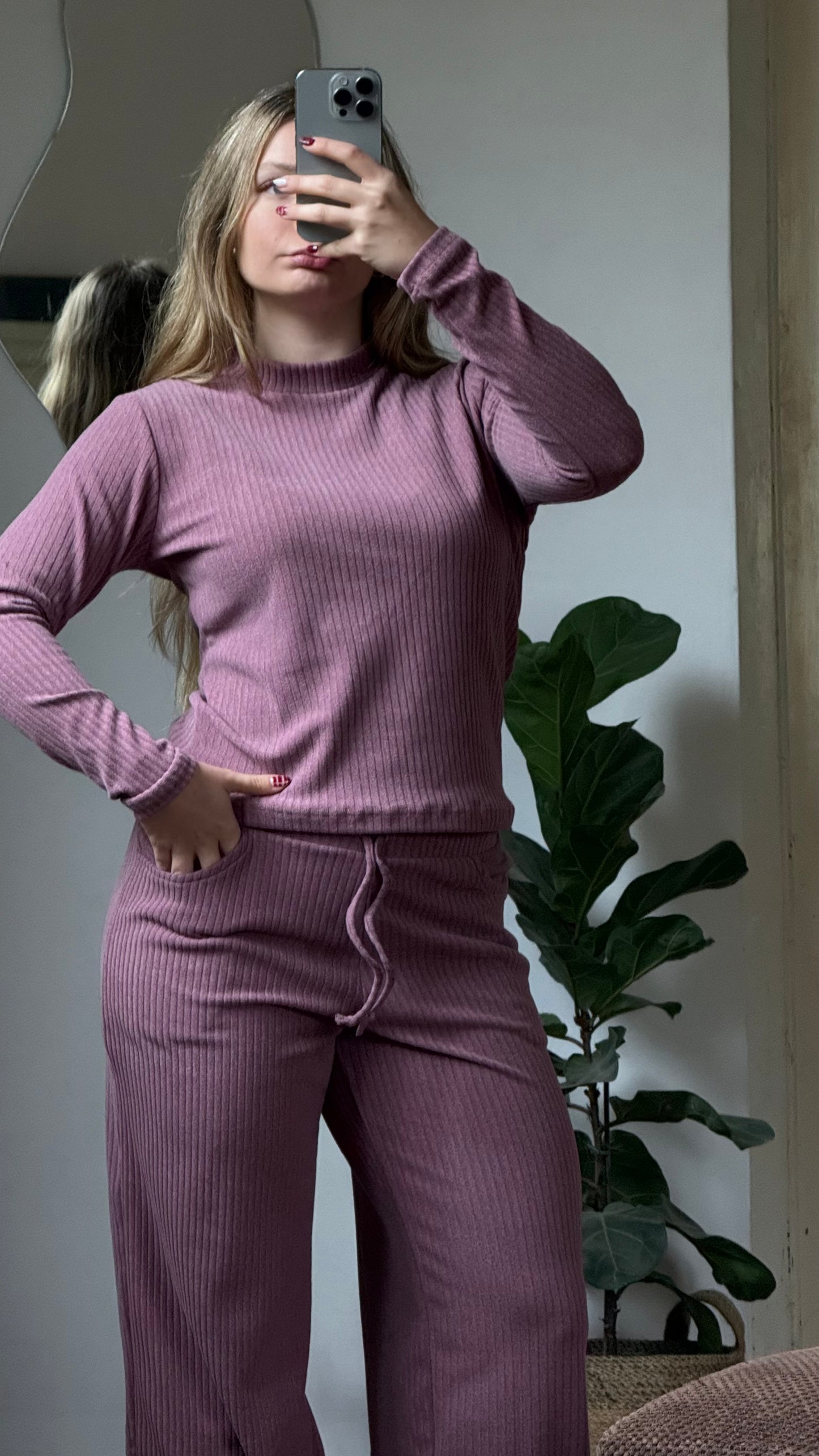 polera basic bordo