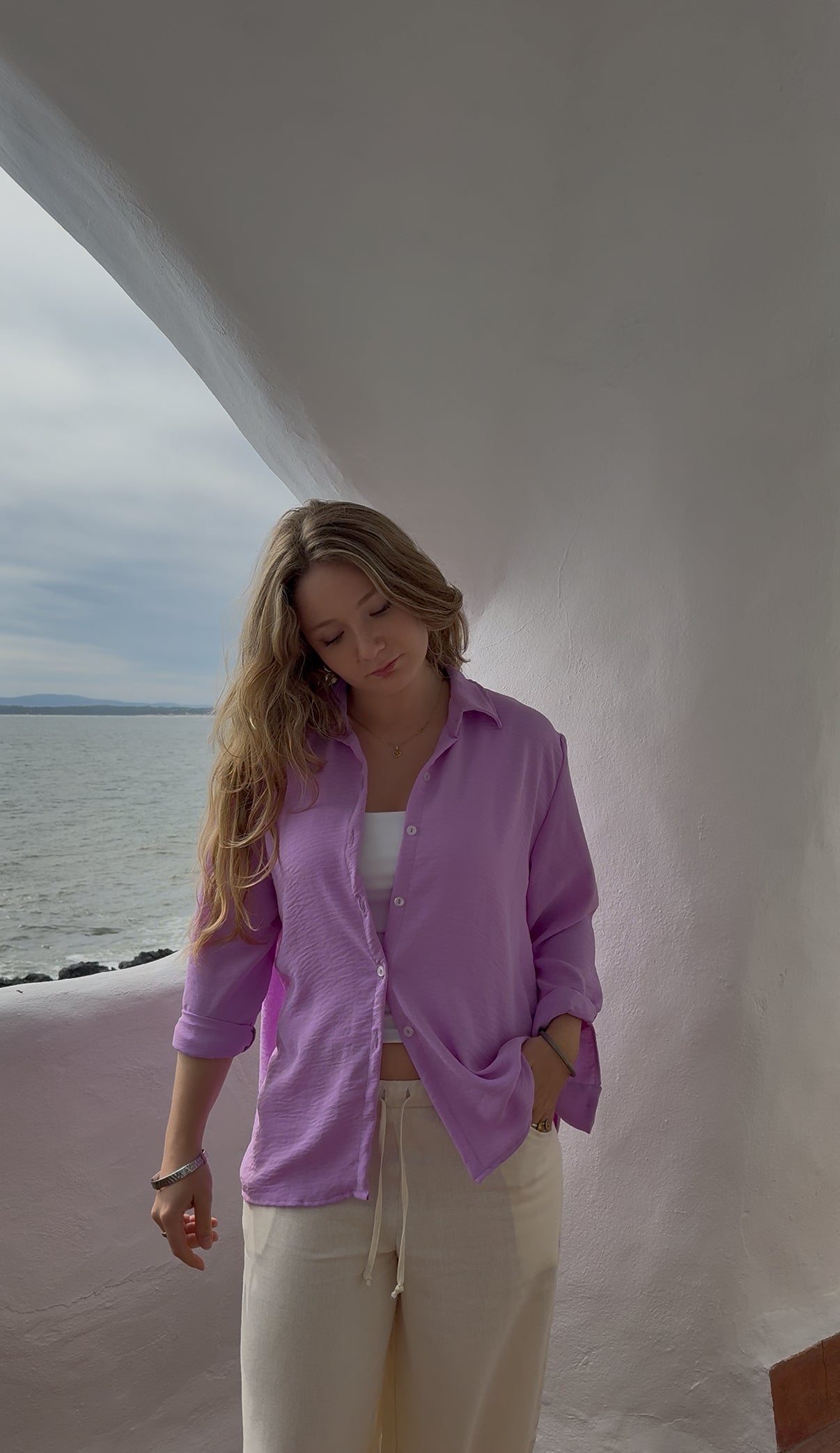 camisa must lila