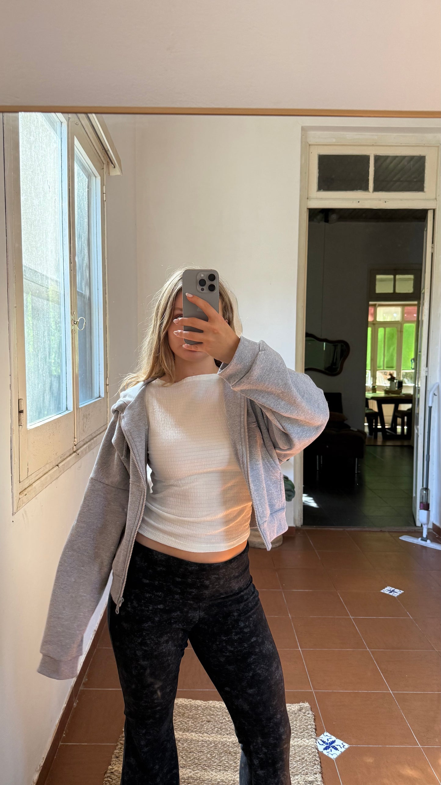 campera lazy gris
