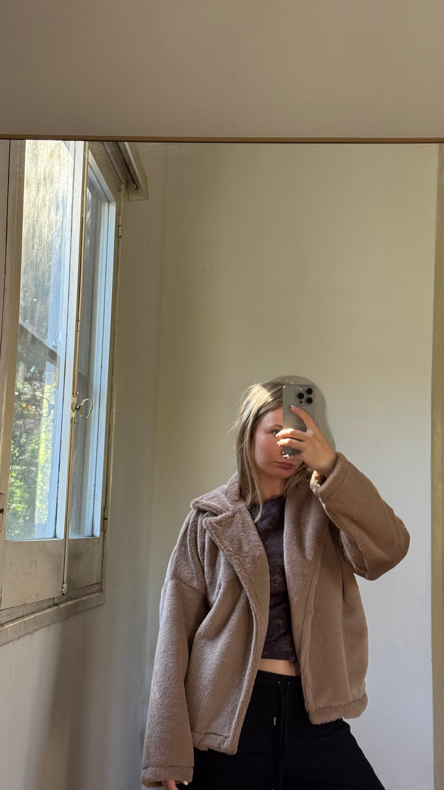 campera piel visón