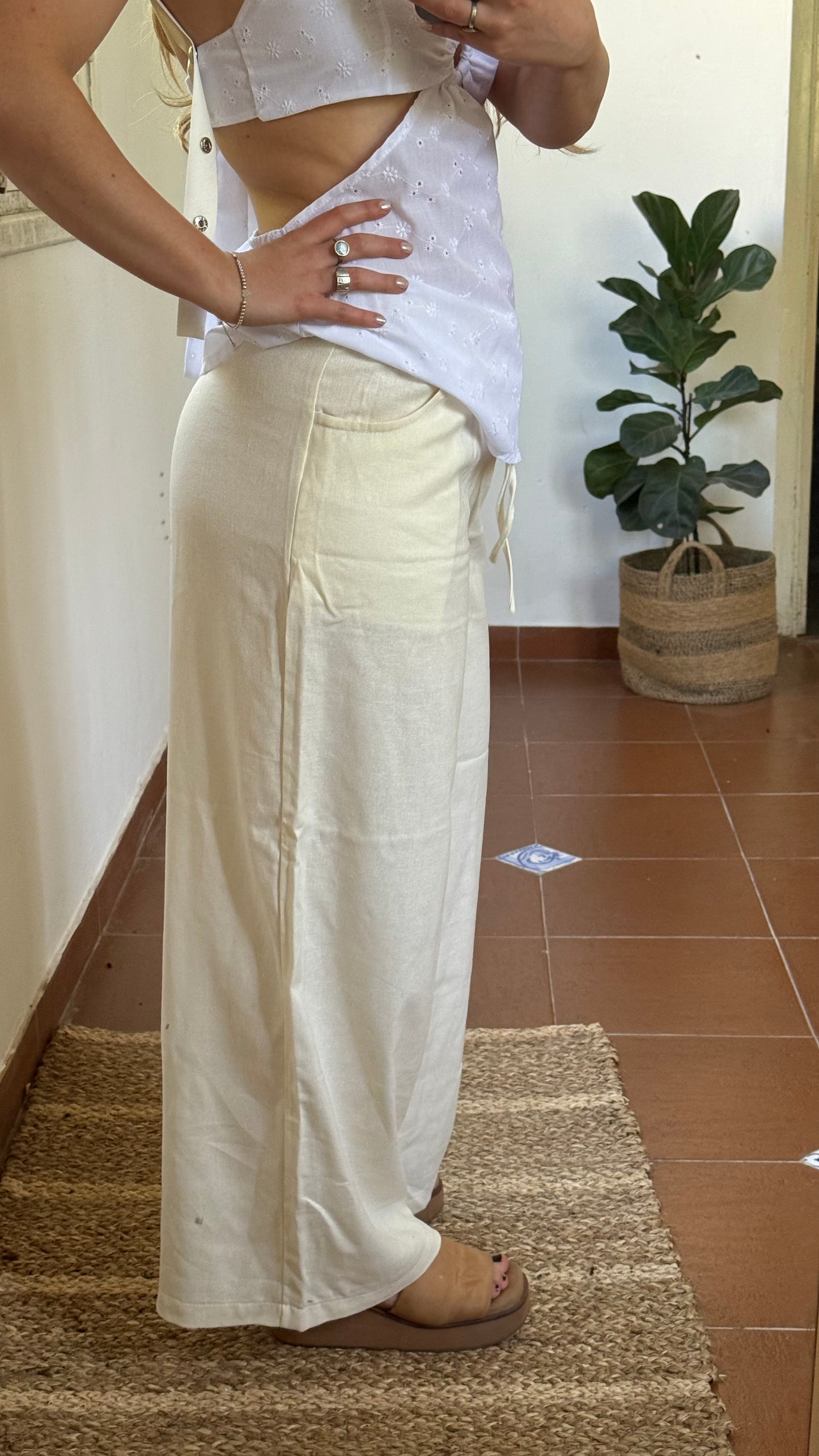 pant lino crudo