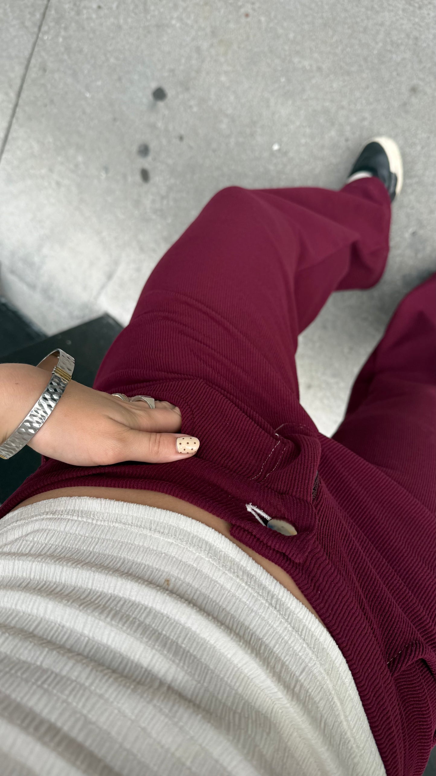 pant soft bordo