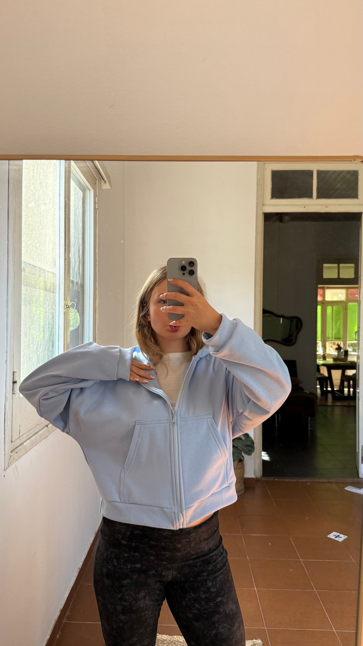 campera lazy celeste