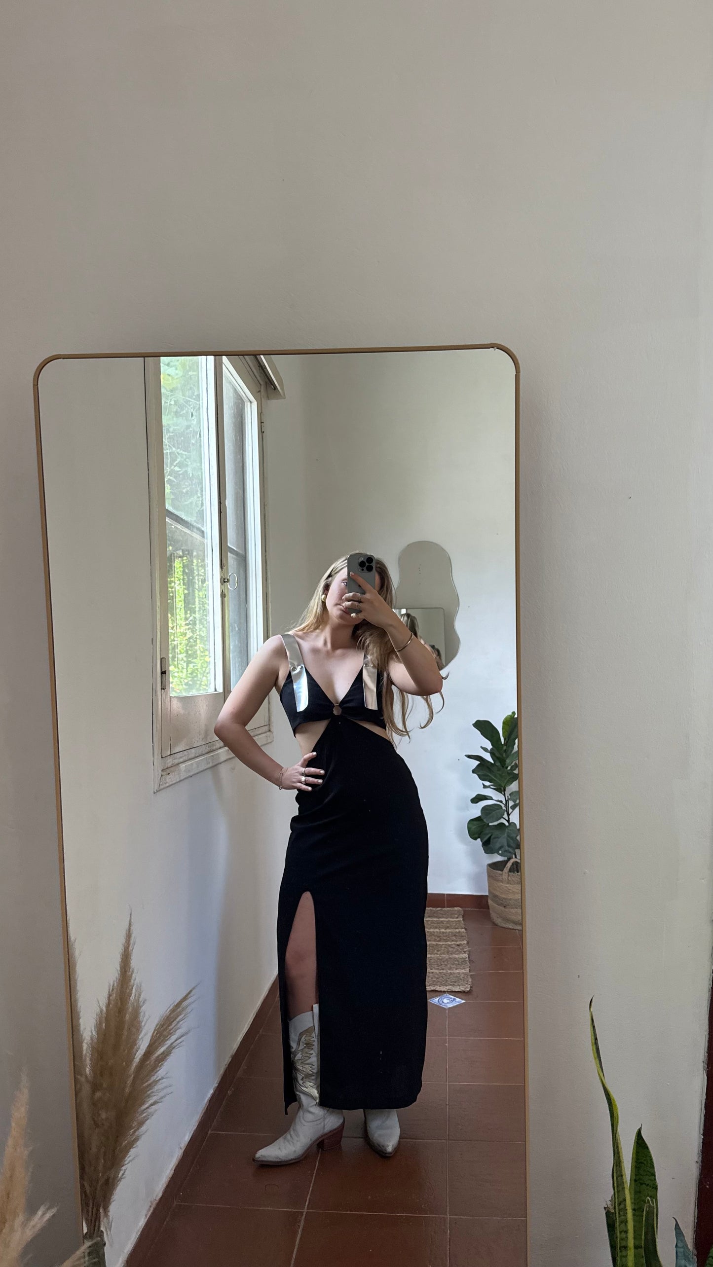 vestido iconic negro largo