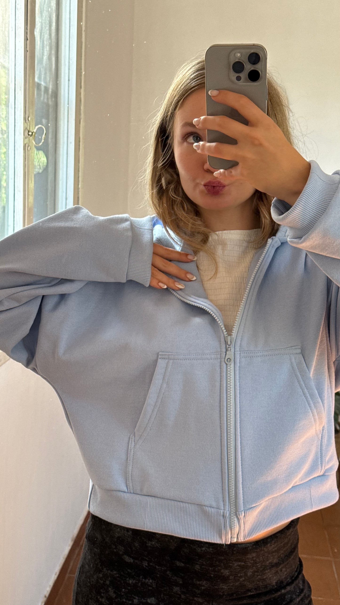 campera lazy celeste