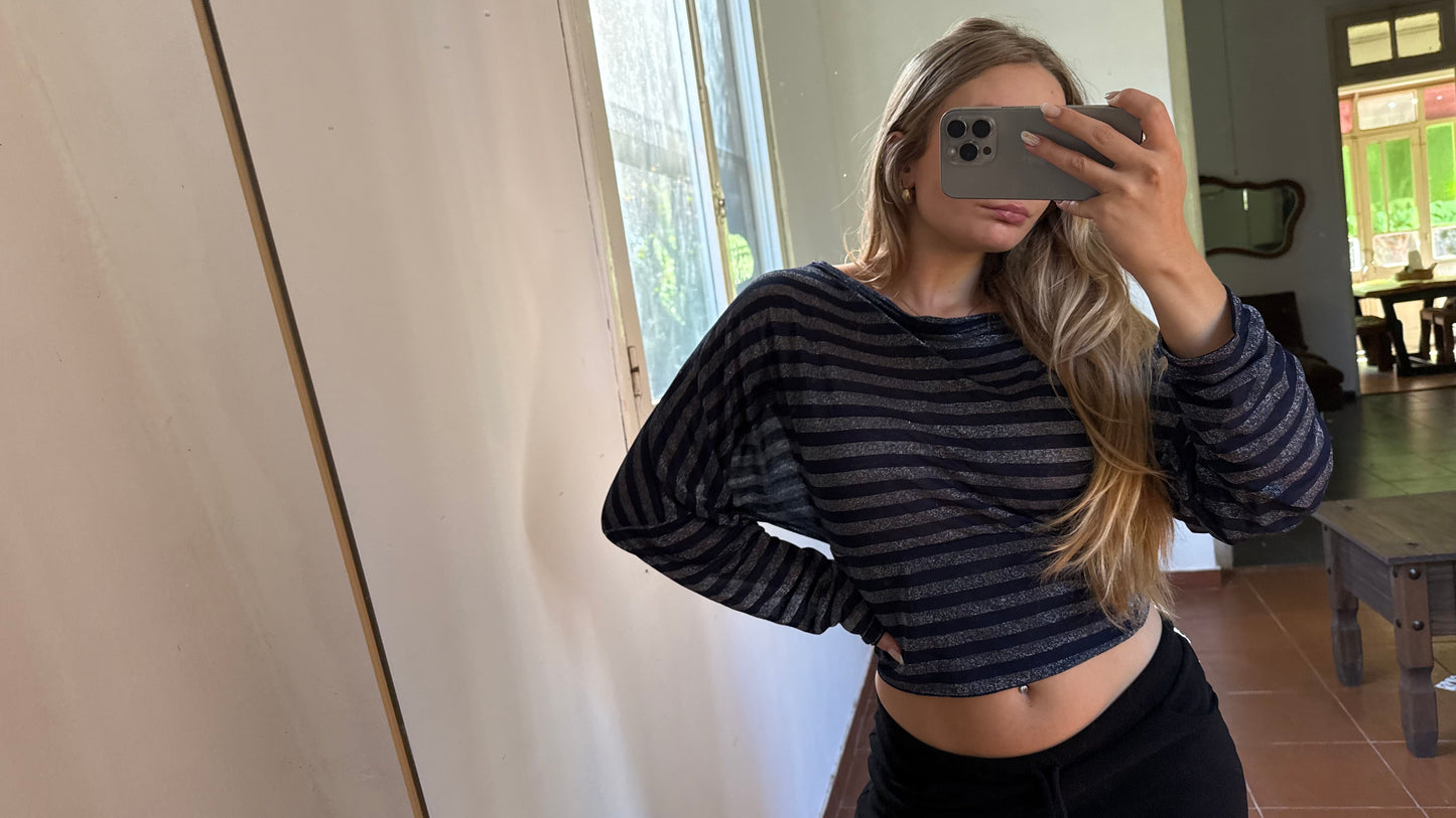 blusa trendy azul