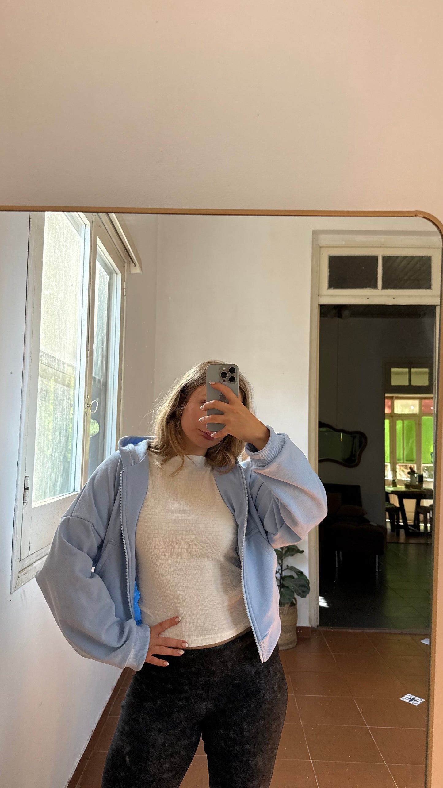 campera lazy celeste