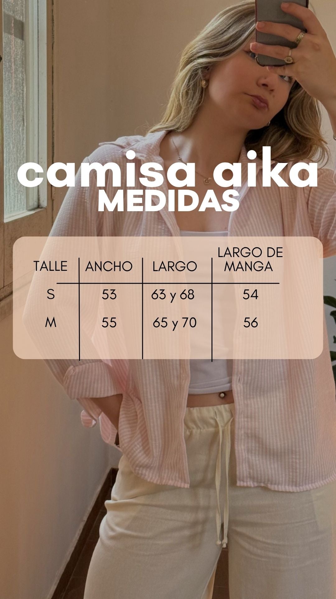 camisa aika rosa